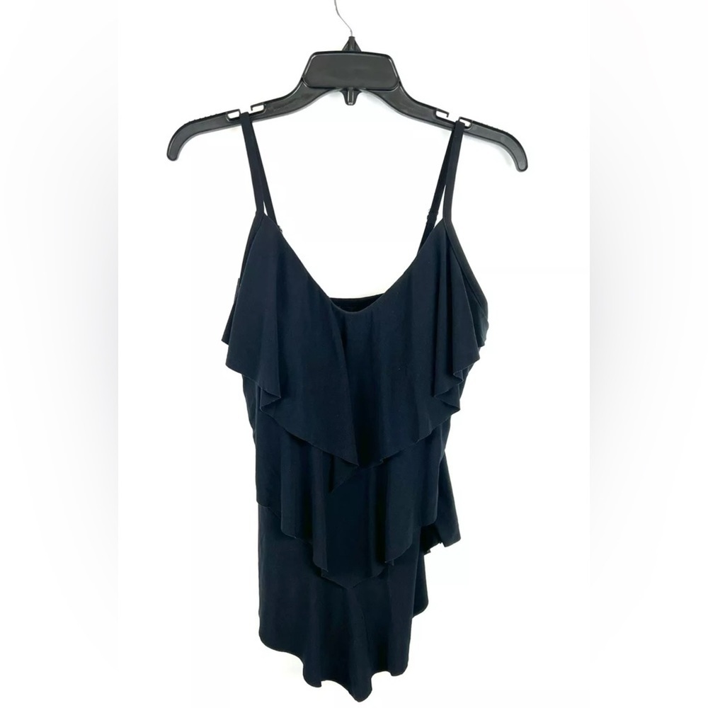 Magicsuit Women’s Black Slimming Tankini Top, Size 8.